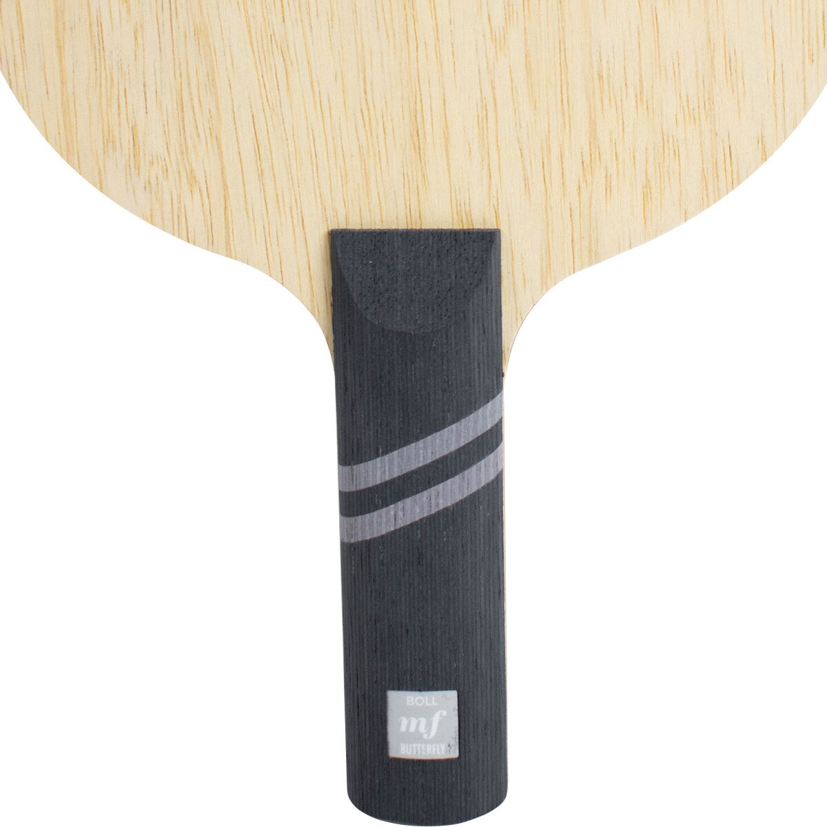 Butterfly Boll Mezzoforte Blade: Close up of front of ST handle